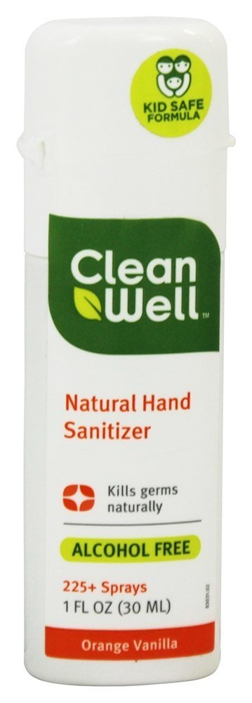Comprar Todos Natural Mão Sanitizer álcool Livre Laranja Baunilha - 1 fl. oz. CleanWell