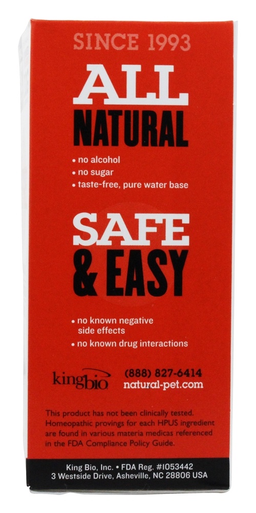 Comprar Alergias naturais para animais de estimação para caninos grandes - 4 fl. oz. King Bio - Imagem 2