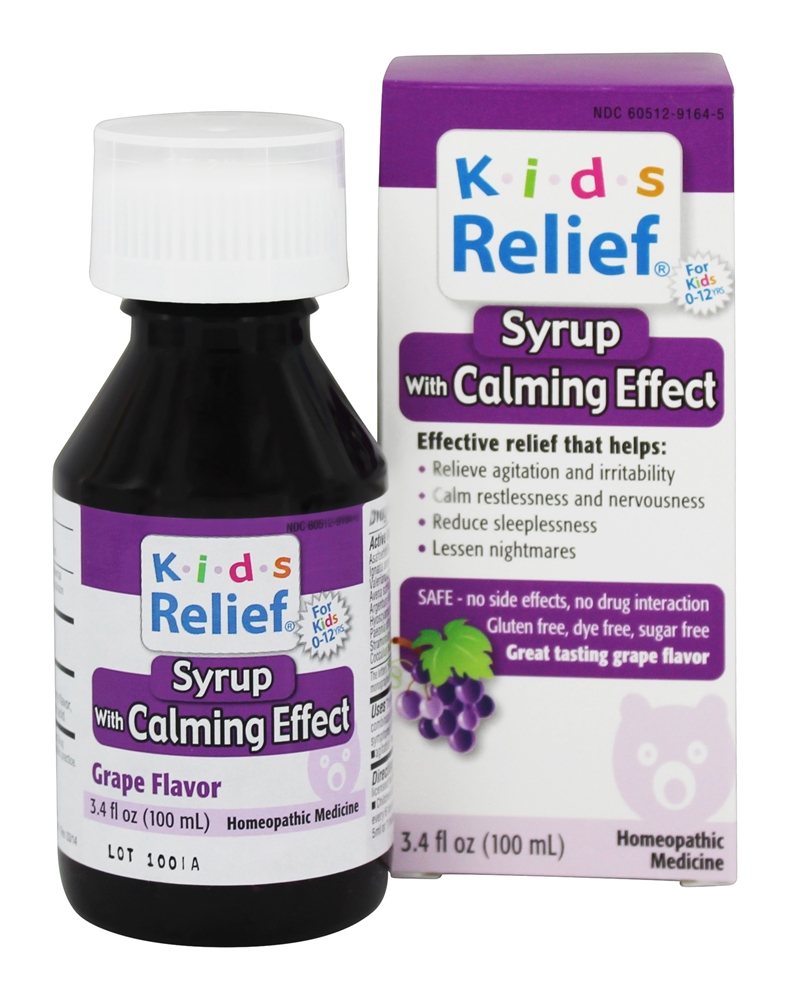 Comprar Xarope de alívio de crianças com efeito calmante sabor de uva - 3.4 oz. Homeolab USA