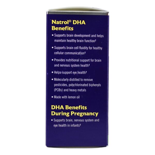 Comprar Super Força DHA para a Saúde do Cérebro Lemon 500 mg. - 30 Softgels Natrol - Imagem 4