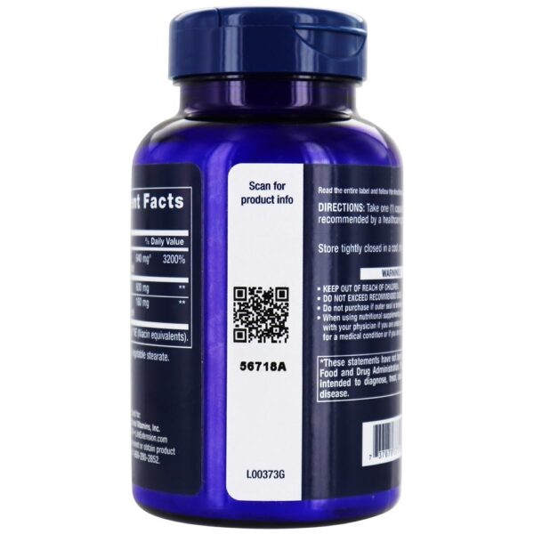 Comprar Niacina Sem Flush 800 mg. - Cápsulas 100 Life Extension - Imagem 4