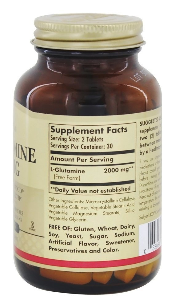 Comprar L-Glutamina 1000 mg. - 60 Tablets Solgar - Imagem 2