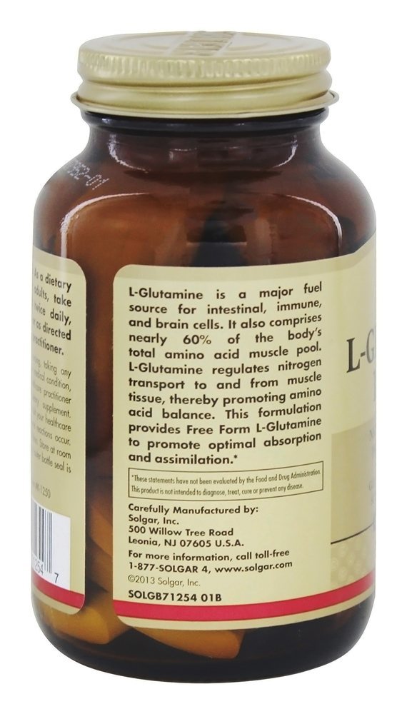 Comprar L-Glutamina 1000 mg. - 60 Tablets Solgar - Imagem 4