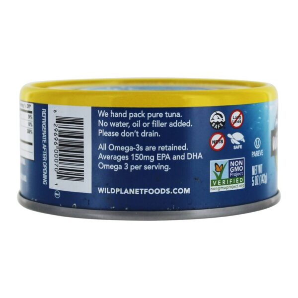 Comprar Atum de Skipjack selvagem com sal do mar - 5 oz. Wild Planet - Imagem 4