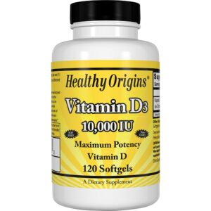 Comprar Vitamina D3 10000 UI - 120 Softgels Healthy Origins