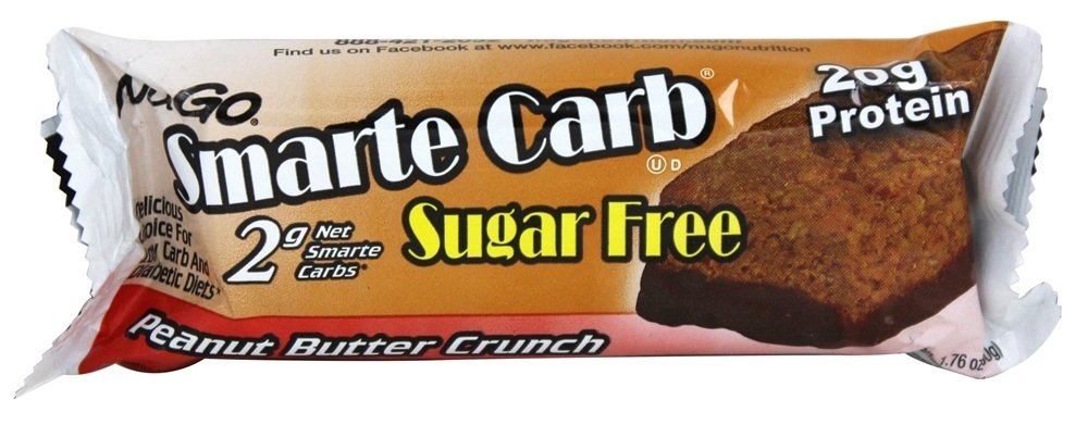 Comprar Smarte Carb Bar Açúcar Livre Amendoim Manteiga Crise - 1.76 oz. NuGo Nutrition