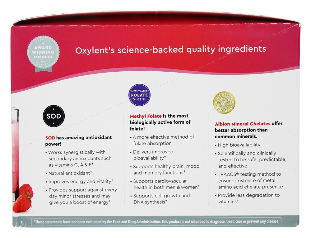 Comprar 5-em-1 Suplemento Multivitamínico Sabor Frutas Espumantes - 30 Pacotes (s) Oxylent - Imagem 3