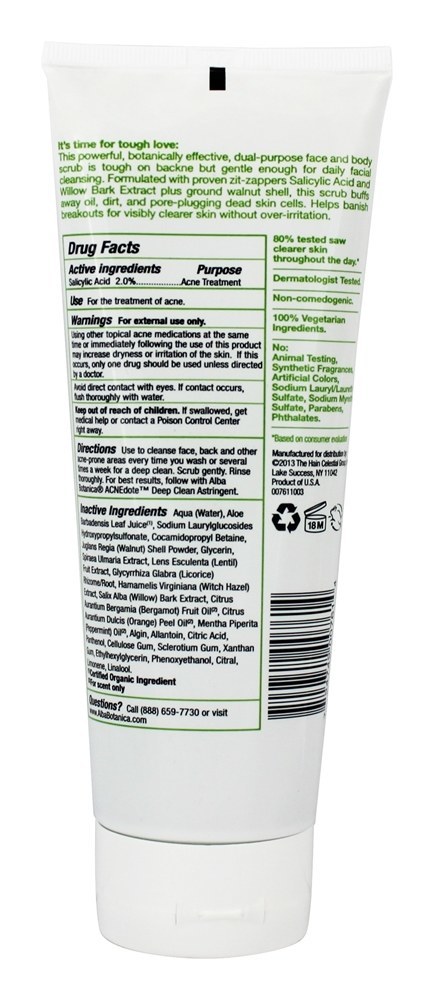 Comprar Natural Acnedote Face & Corpo Esfregar - 8 oz. Alba Botanica - Imagem 2