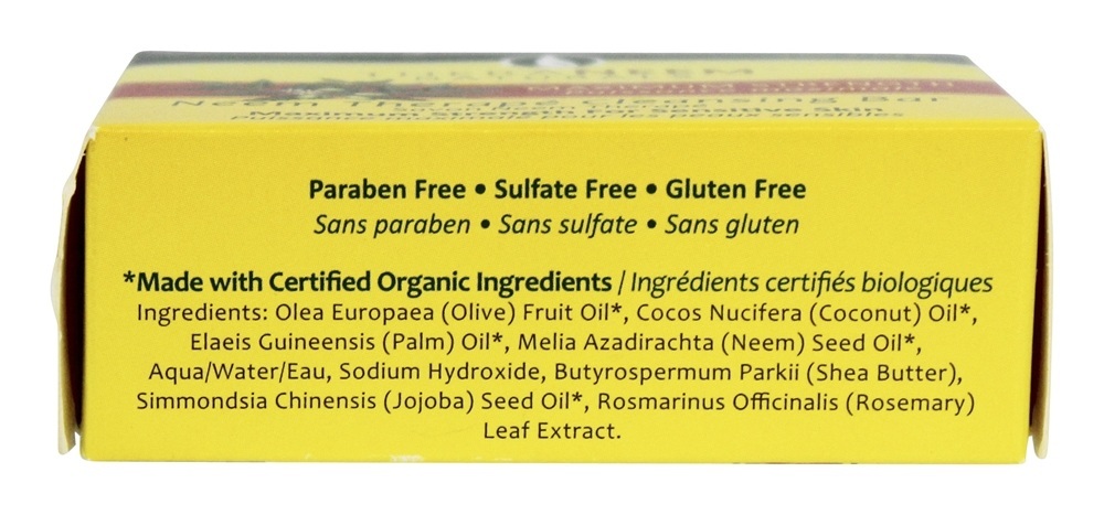 Comprar TheraNeem Organix Barra de Limpeza para Pele Sensível Força Máxima - 4 oz. Organix South - Imagem 2