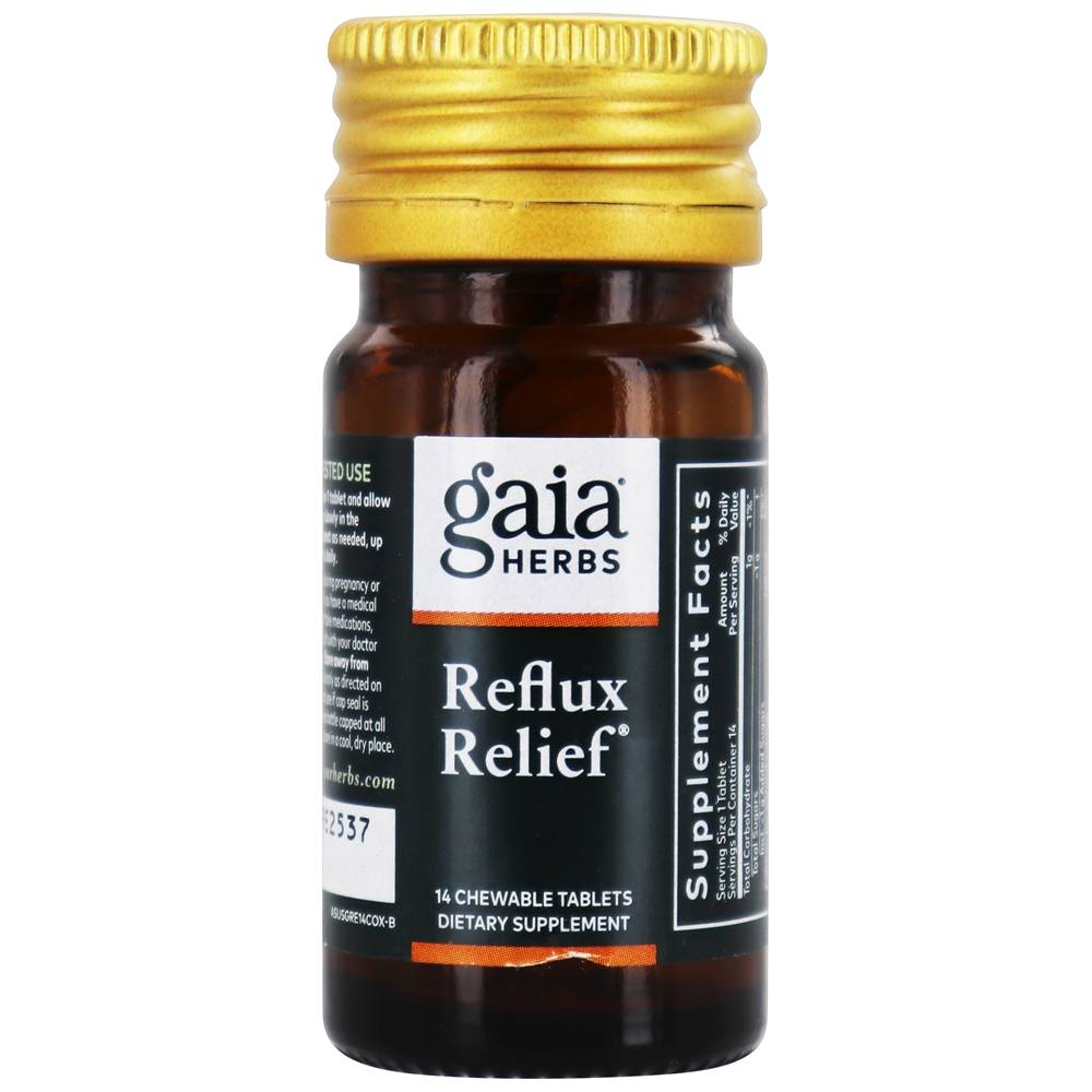 Comprar Socorro do Refluxo - 14 comprimidos mastigáveis Gaia Herbs - Imagem 2