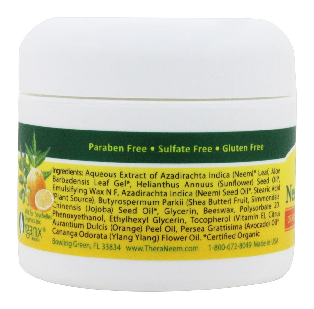 Comprar TheraNeem Organix Creme de Nim Laranja e Ylang Ylang - 2 oz. Organix South - Imagem 3