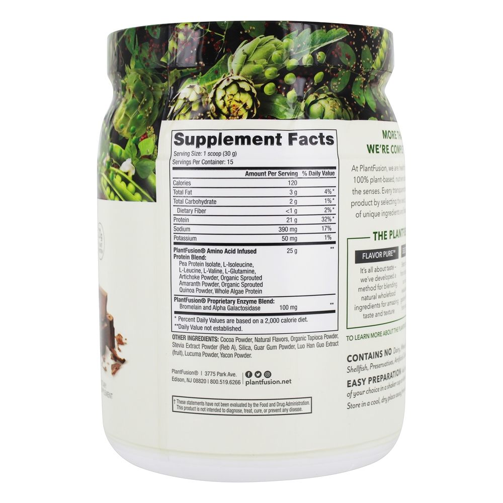 Comprar Chocolate Rico em Proteína Completa - 1 lb. PlantFusion - Imagem 2