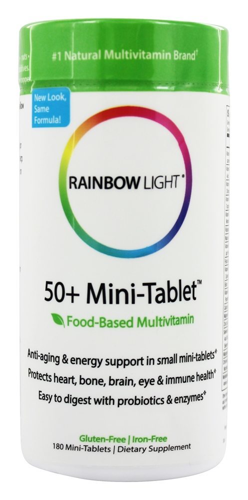 Comprar 50+ Mini-Tablet Multivitamínico de Apoio Anti-Envelhecimento - Mini- Rainbow Light 180 Rainbow Light