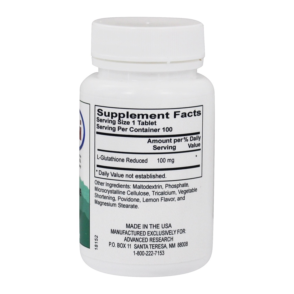 Comprar L-glutationa 100 mg. - 100 Tablets Advanced Research - Imagem 2