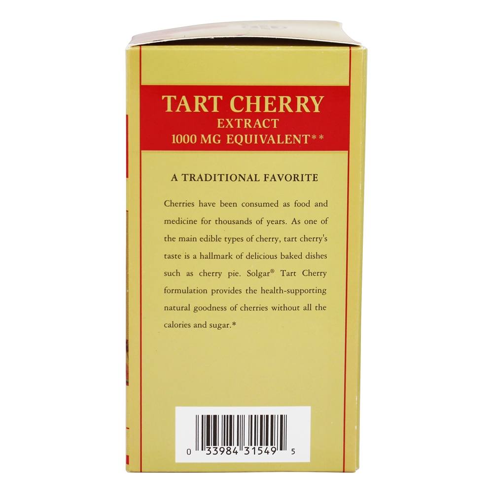 Comprar Cereja Ginja 1000 mg. - Cápsulas vegetarianas 90 Solgar - Imagem 3