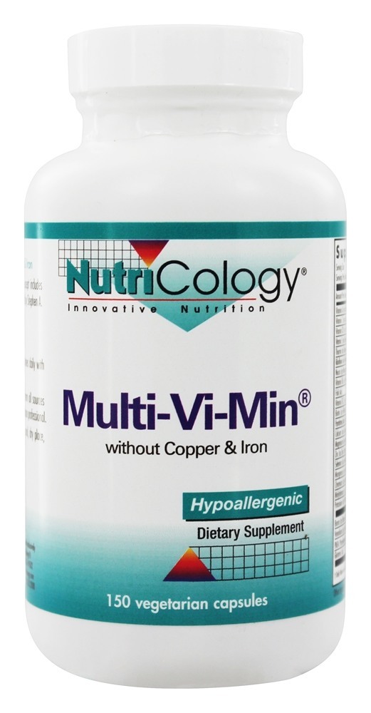 Comprar Multi-Vi-Min Sem Cobre e Ferro - Cápsulas vegetarianas 150 Nutricology