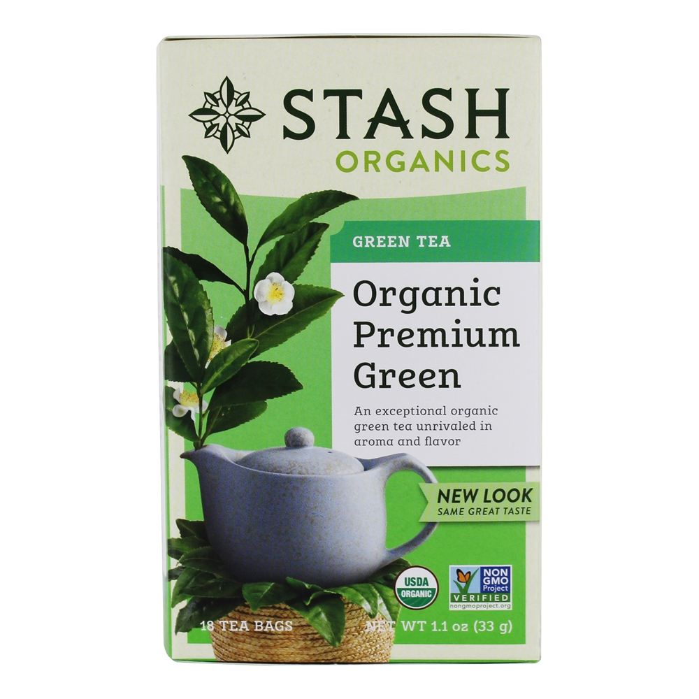 Comprar Chá Verde Premium Orgânico - 18 Saquinhos de Chá Stash Tea
