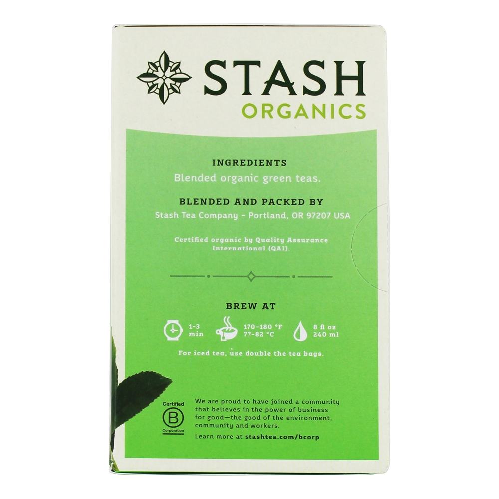 Comprar Chá Verde Premium Orgânico - 18 Saquinhos de Chá Stash Tea - Imagem 2