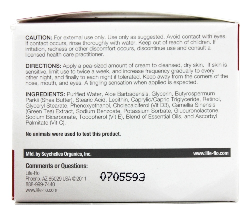 Comprar Retinol Um 1% Avançado Revitalização Face Creme Radiante Pele - 1.7 oz. Life-Flo - Imagem 2