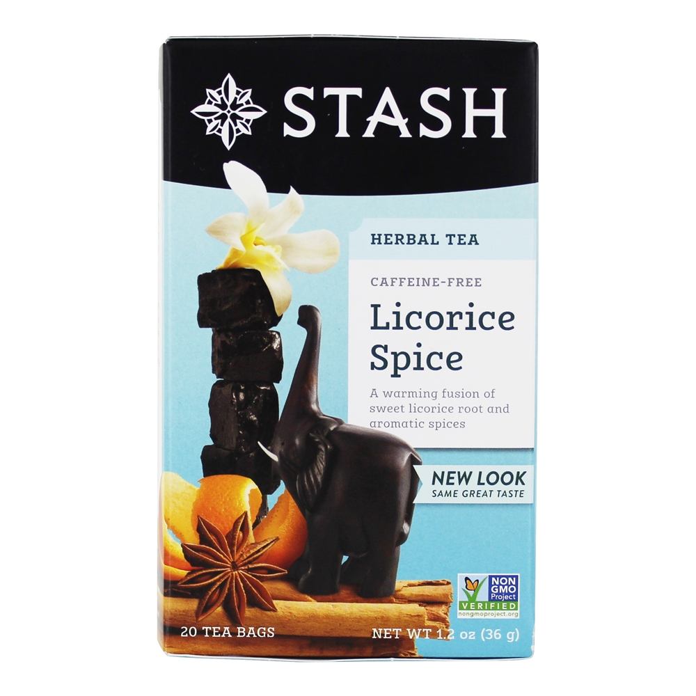 Comprar Chá de ervas de especiarias de alcaçuz sem cafeína - 20 Saquinhos de Chá Stash Tea