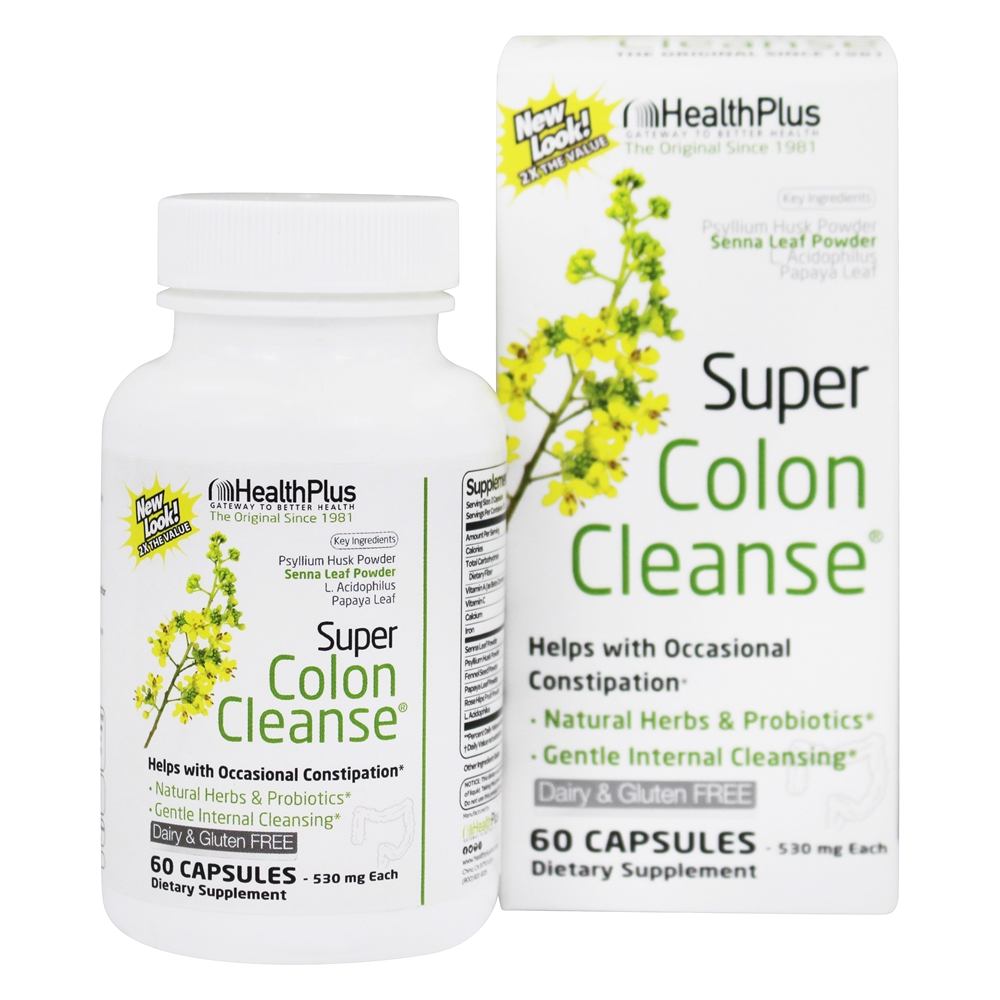 Comprar Super Colon Cleanse - Apoio Para Constipação Ocasional - Cápsulas 60 Health Plus