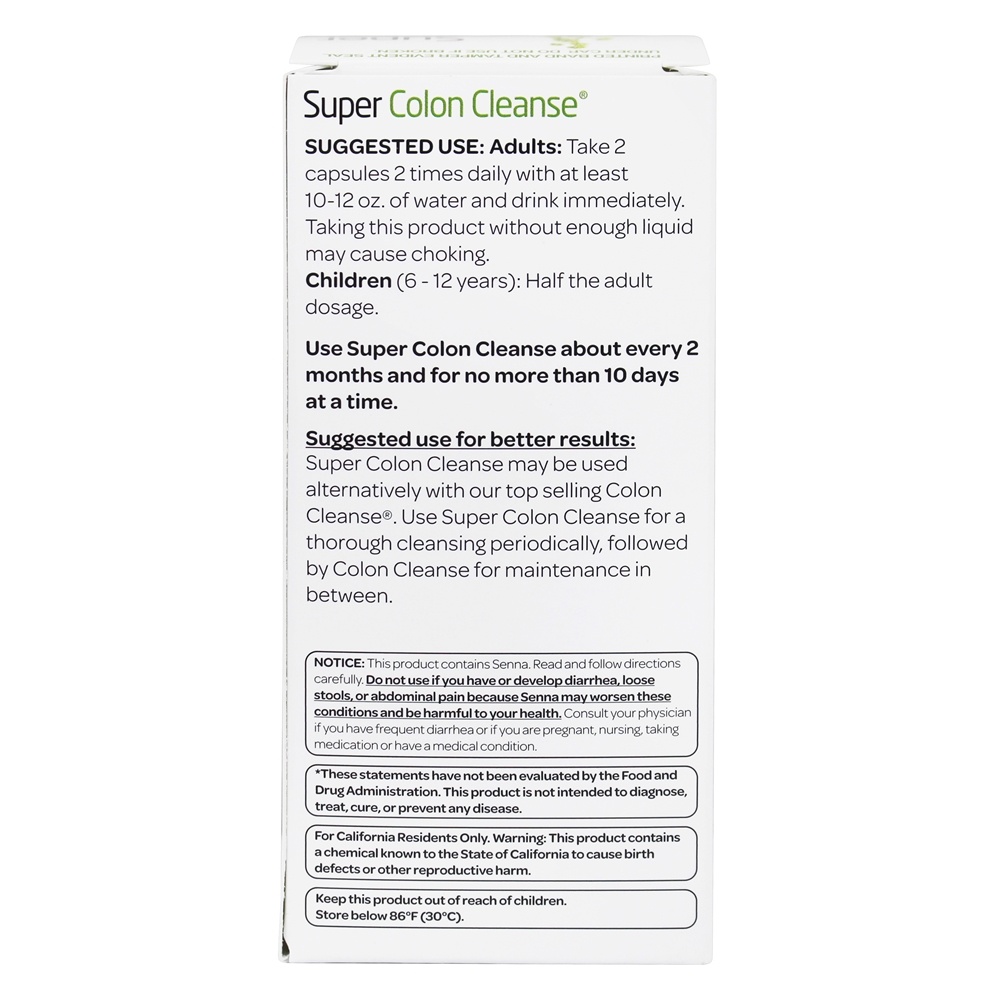 Comprar Super Colon Cleanse - Apoio Para Constipação Ocasional - Cápsulas 60 Health Plus - Imagem 3