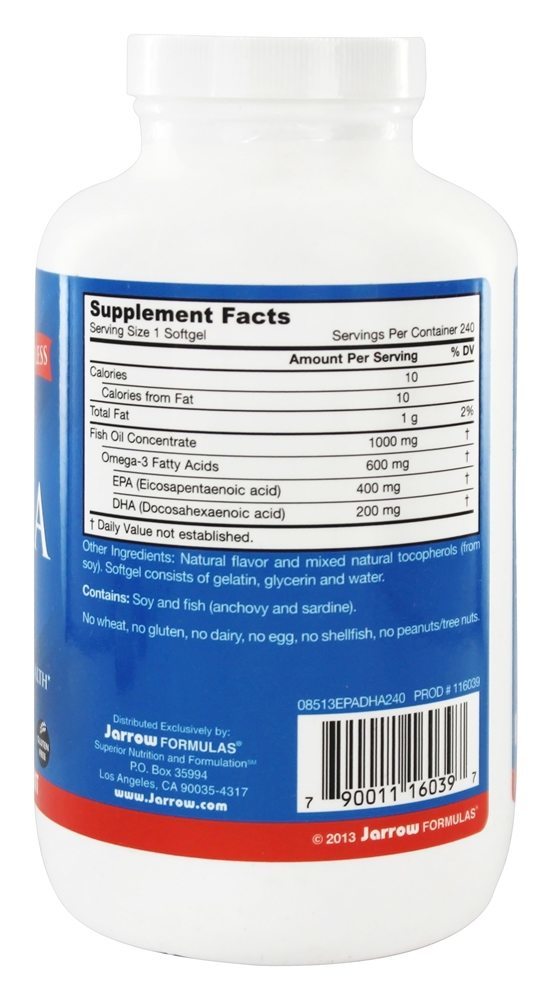 Comprar EPA-DHA Balance - 240 Softgels Jarrow Formulas - Imagem 2