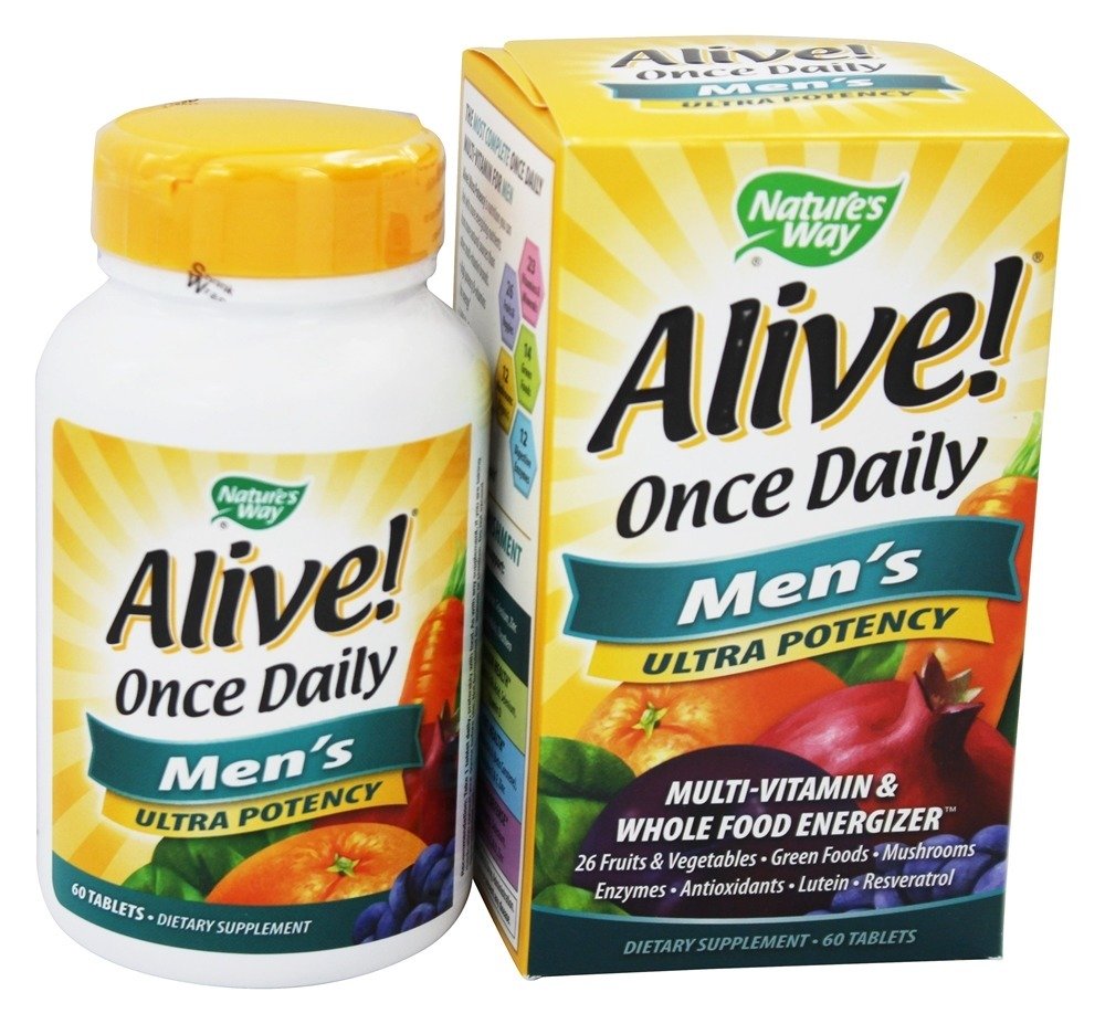 Comprar Alive! Multivitamínico & Energizador Integral Para Homens Ultra Potência - 60 Tablets Nature's Way