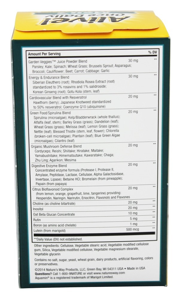 Comprar Alive! Multivitamínico & Energizador Integral Para Homens Ultra Potência - 60 Tablets Nature's Way - Imagem 3
