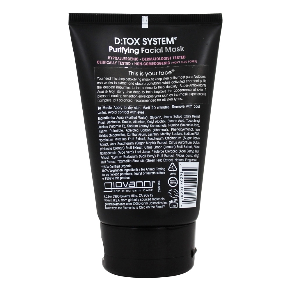Comprar D: Máscara Facial Purificante para o Sistema Tox - 4 oz. Giovanni - Imagem 2