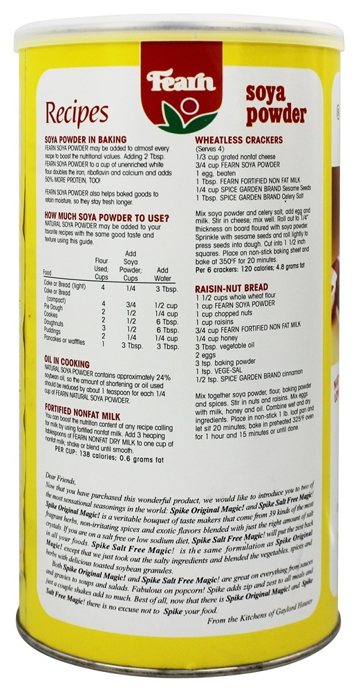 Comprar Soja Em Pó Natural - 1.5 lbs. Fearn - Imagem 3
