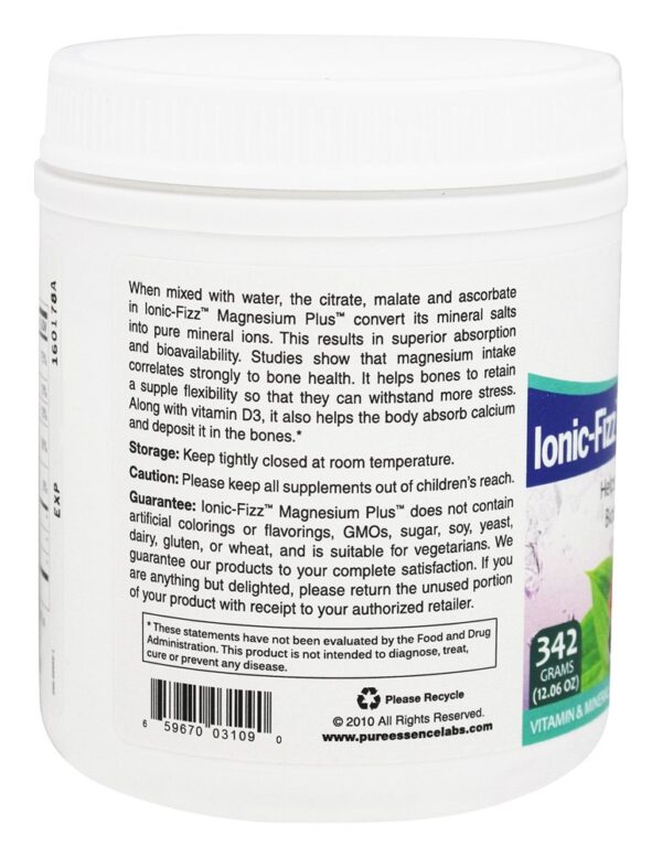 Comprar Ionic-Fizz Magnésio Mais Sabor Berry Mista - 12.06 oz. Pure Essence Labs - Imagem 4