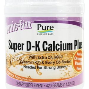 Comprar Ionic-Fizz Super D K Cálcio Plus Sabor Laranja & Baunilha - 14.82 oz. Pure Essence Labs
