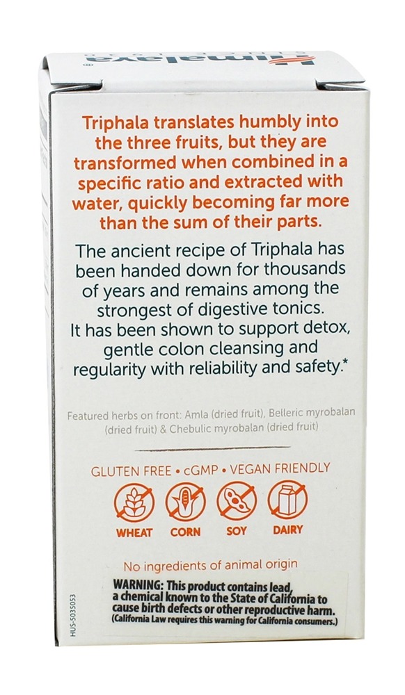 Comprar Suporte Digestivo Triphala - 60 Cápsulas Himalaya Herbal Healthcare - Imagem 3