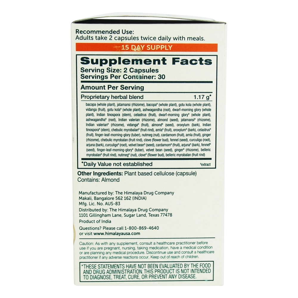Comprar Mindcare para Mental Agudeza & Foco - Cápsulas vegetarianas 60 Himalaya Herbal Healthcare - Imagem 3