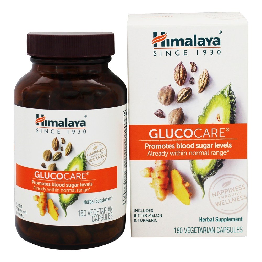 Comprar GlucoCare para a saúde natural da glicose do sangue - Cápsulas vegetarianas 180 Himalaya Herbal Healthcare