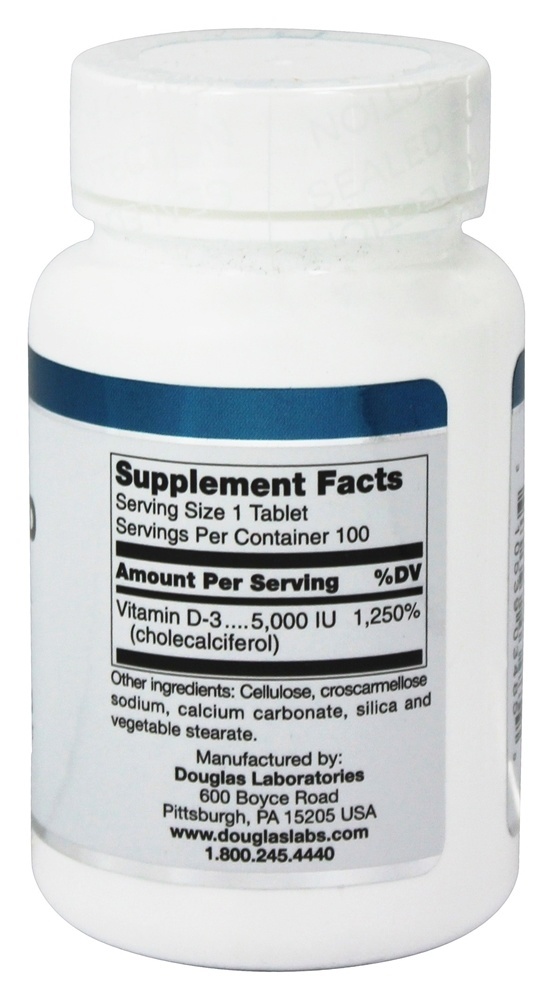 Comprar Vitamina D 5000 UI - 100 Tablets Douglas Laboratories - Imagem 2