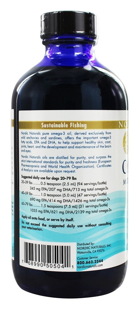 Comprar Omega - 3 Animais de estimação para cães de raças grandes a médios - 8 fl. oz. Nordic Naturals - Imagem 3