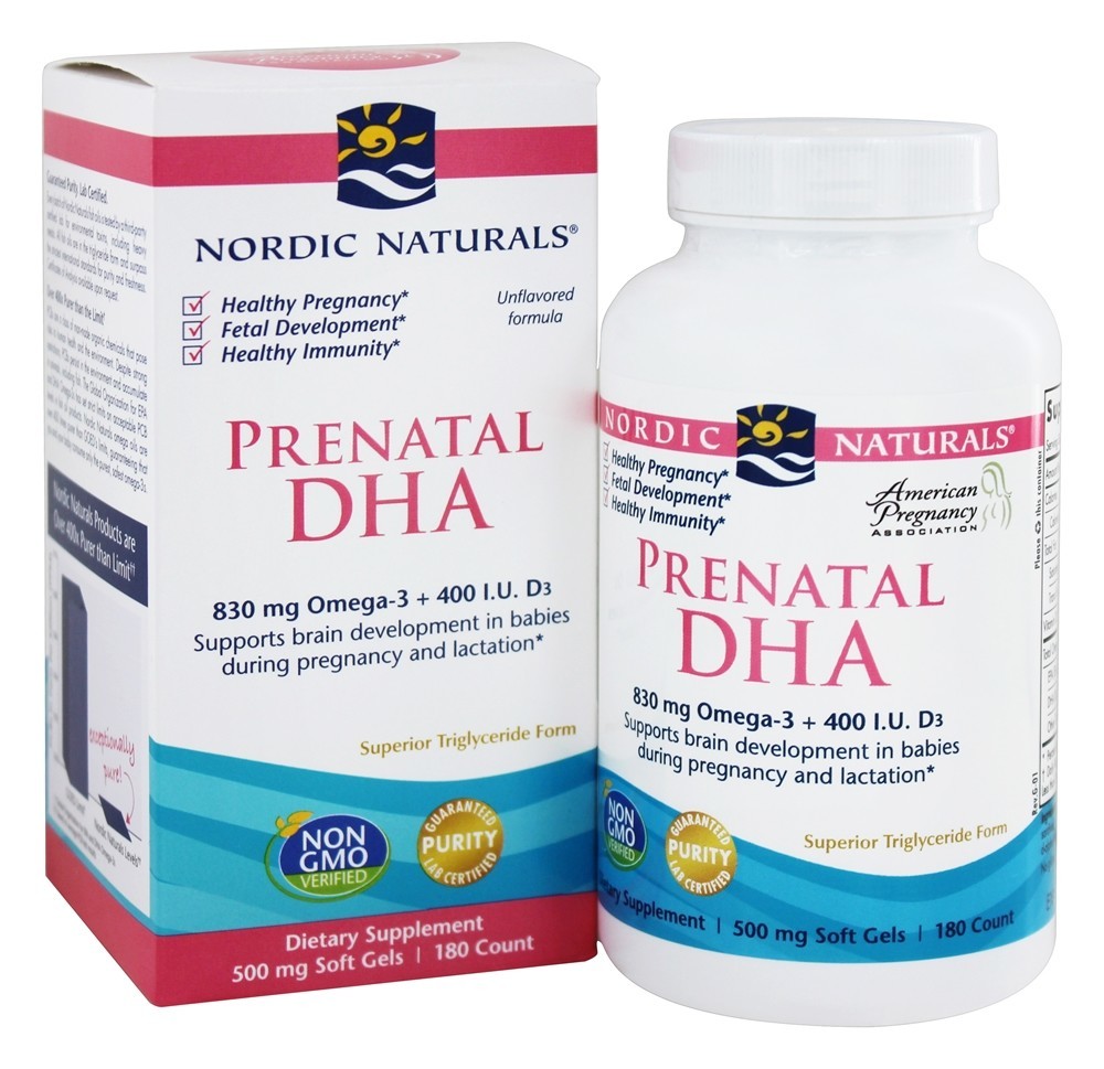 Comprar DHA Pré-Natal com Vitamina D - 180 Softgels Nordic Naturals