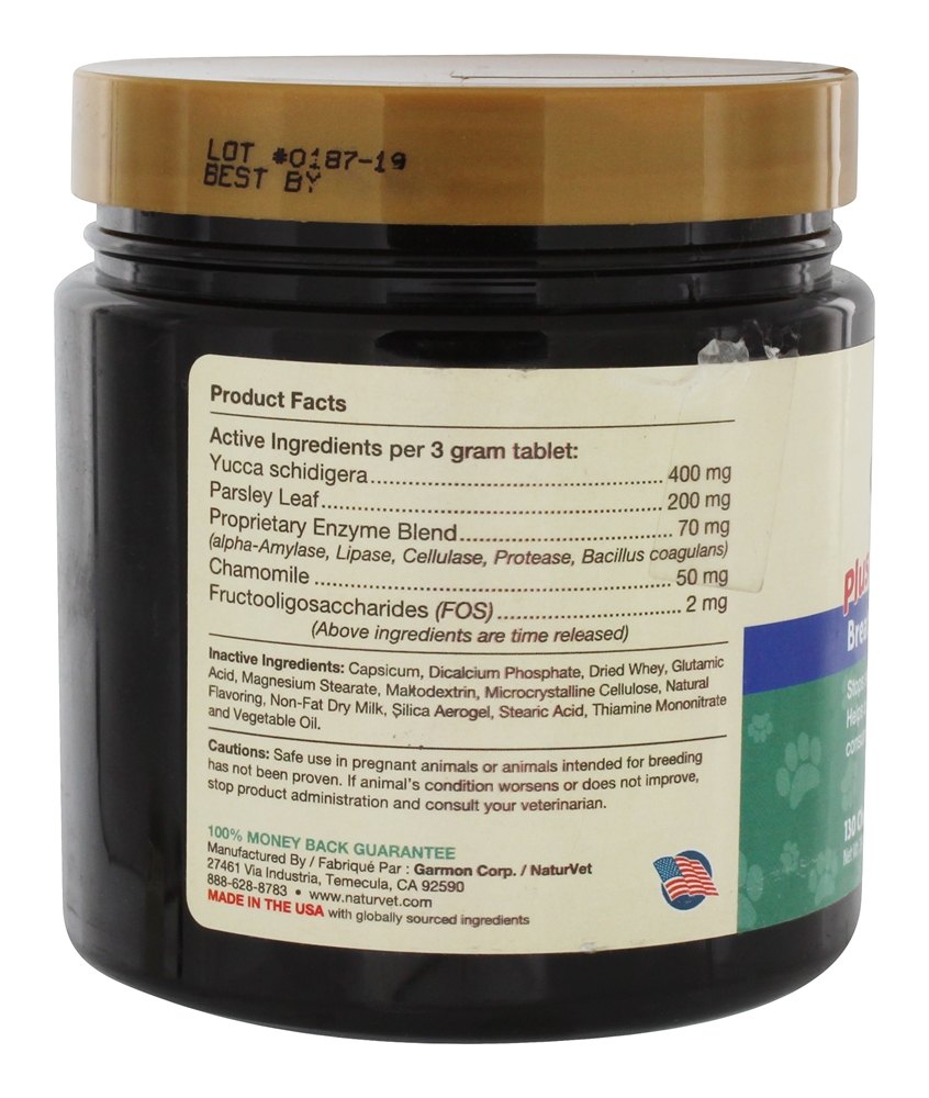 Comprar Banqueta Coprophagia Deterrent Comer Para Cães - 130 comprimidos mastigáveis NaturVet - Imagem 2