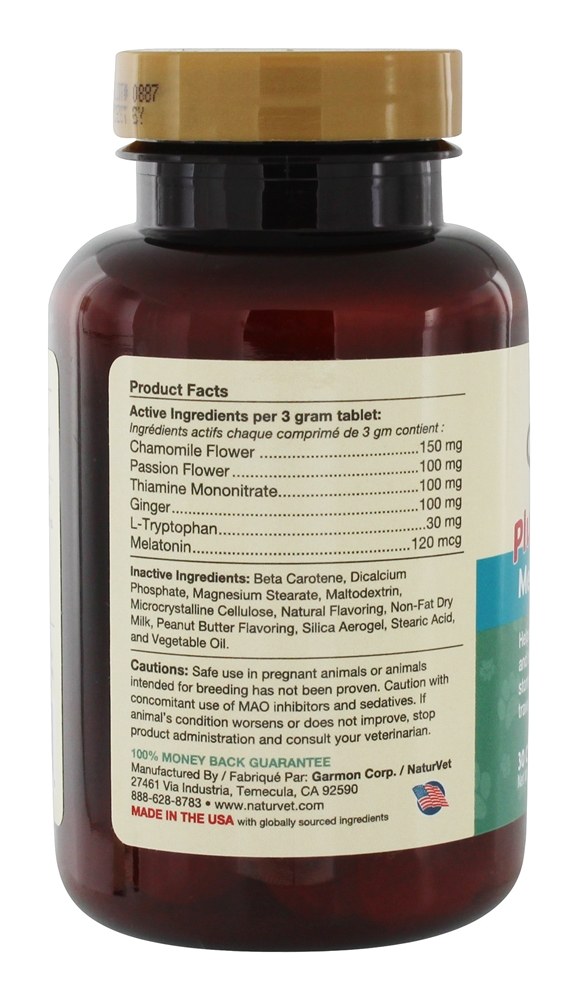 Comprar Momentos tranquilos, ajuda calmante para cães - 30 comprimidos mastigáveis NaturVet - Imagem 2