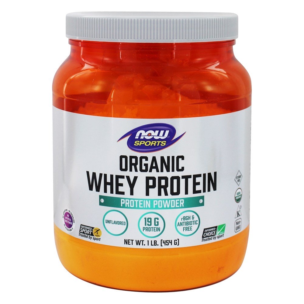 Comprar AGORA Sports Organic Whey Protein Powder Sem sabor - 1 lb. NOW Foods