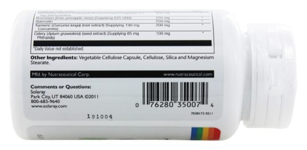 Comprar Total limpar o ácido úrico - Cápsulas vegetarianas 60 Solaray - Imagem 4