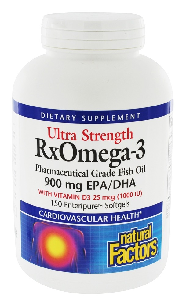 Comprar Óleo de Peixe de Grau Farmacêutico Ultra Strength RxOmega-3 900 mg EPA / DHA 900 mg. - 150 Softgels Natural Factors