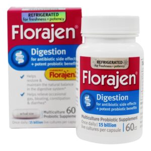 Comprar Suplemento Probiótico Multi-Cepas para Digestão 15 Bilhões de UFC - Cápsulas 60 Florajen