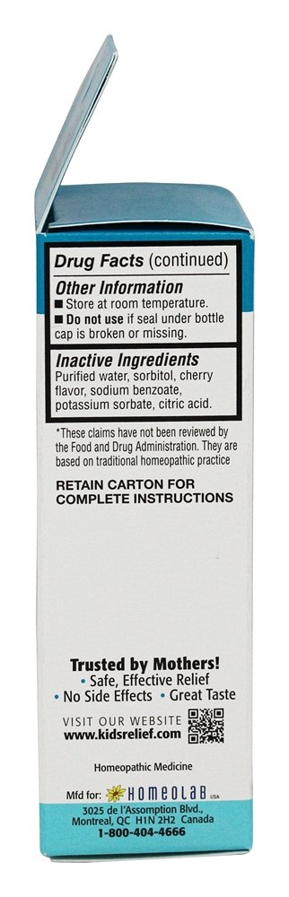 Comprar Crianças Alívio da Dor e Febre Oral Líquido Sabor Cereja - 0.85 fl. oz. Homeolab USA - Imagem 3