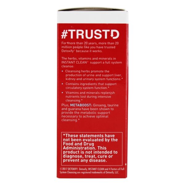 Comprar Instante Limpar De ervas Limpar com Metaboost - Cápsulas 3 Detoxify Brand - Imagem 5