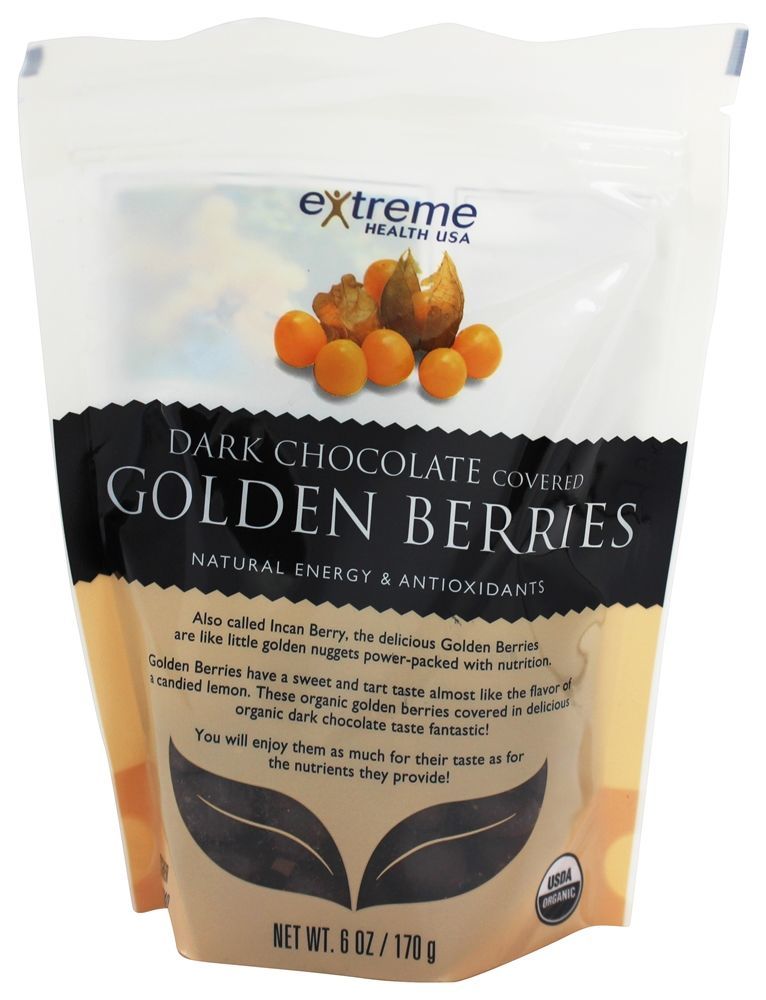 Comprar Bagas de ouro cobertas com chocolate escuro - 6 oz. Extreme Health USA