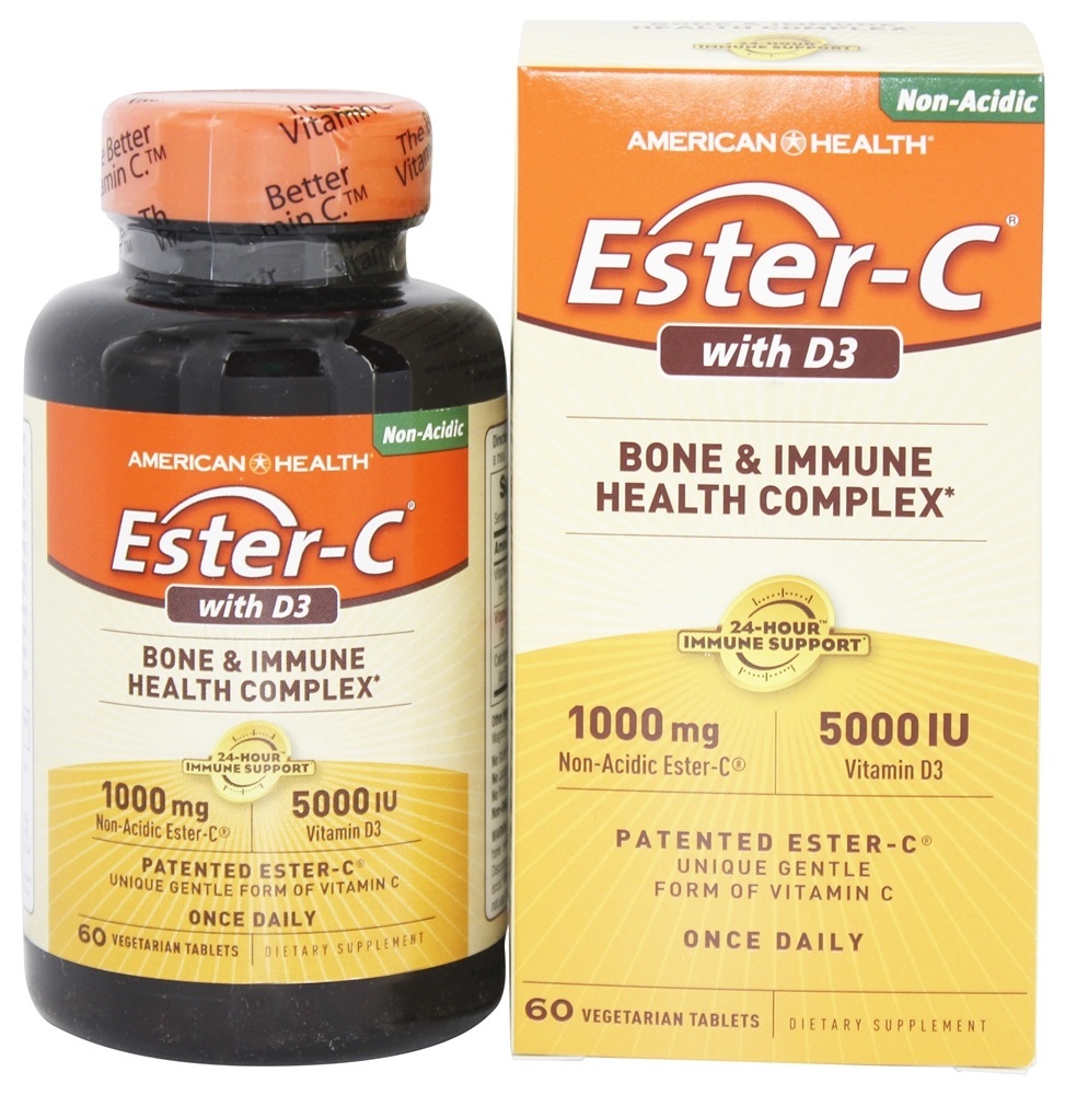 Comprar Ester C Com D3 5000 UI 1000 mg. - 60 Tablets American Health