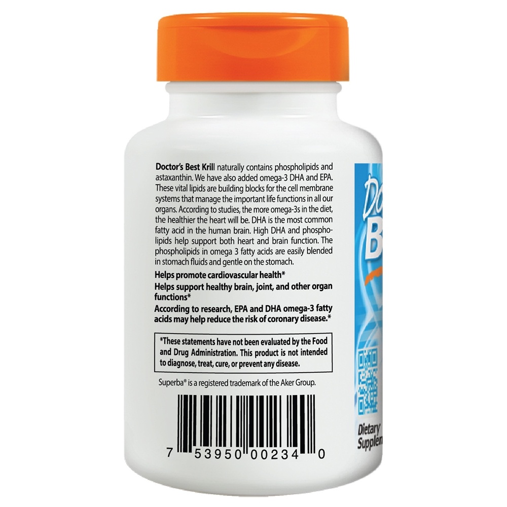 Comprar Enhanced Krill Plus Omega 3s Com Superba Krill - 60 Softgels Doctor's Best - Imagem 3
